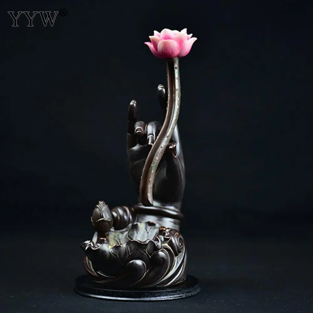 

New Incense Burner Backflow Stick Holder Lotus Bergamot Lotus Censer Ceramic Incense Burner Craft Incienso Home Stick Stand