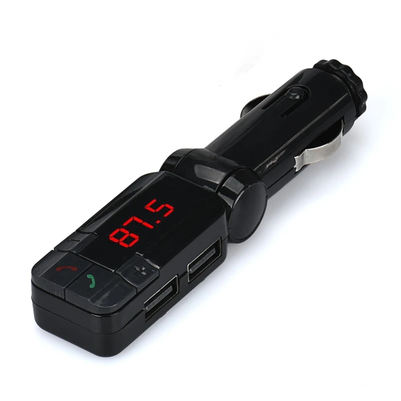 Автомобильный MP3 музыкальный плеер Универсальный двойной USB Автомобильное зарядное устройство беспроводной Bluetooth стерео MP3 плеер fm-передатчик для автомобиля#128 - Название цвета: BLACK