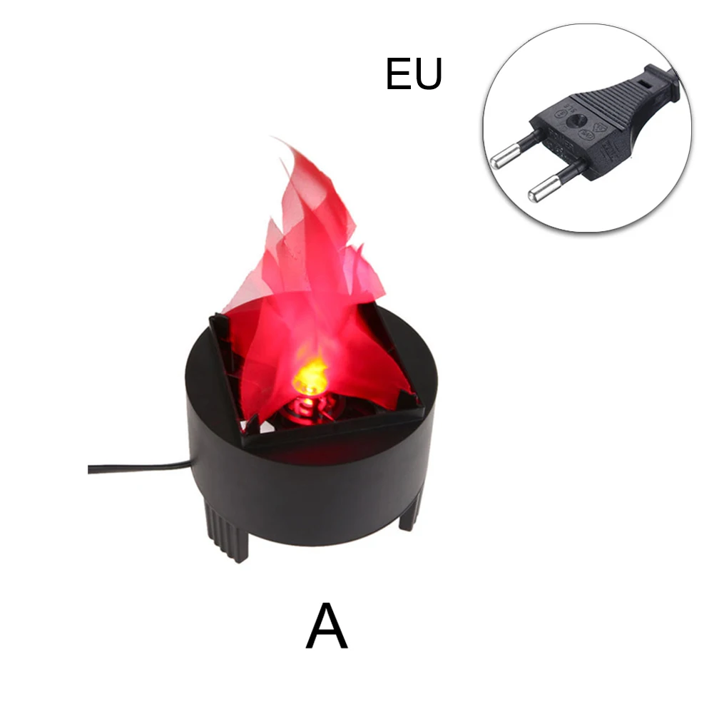 Светодиодный светильник с имитацией пламени, эффект огня, украшение дома, фонарь светильник для Хэллоуина, вечерние, США/ЕС, штекер-M25 - Цвет: EU