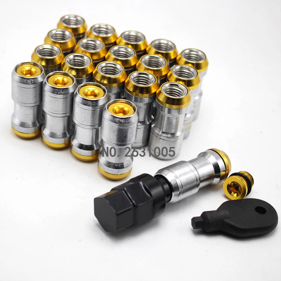 20 PCS/set UNIVERSAL FORMULA WHEELS LOCK LUG NUTS 12X1.5 ACORN RIM