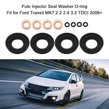 Fit for Ford Transit MK7 2.2 2.4 3.2 TDCI 2006+ Auto Fule Injector Seal Washer O-ring