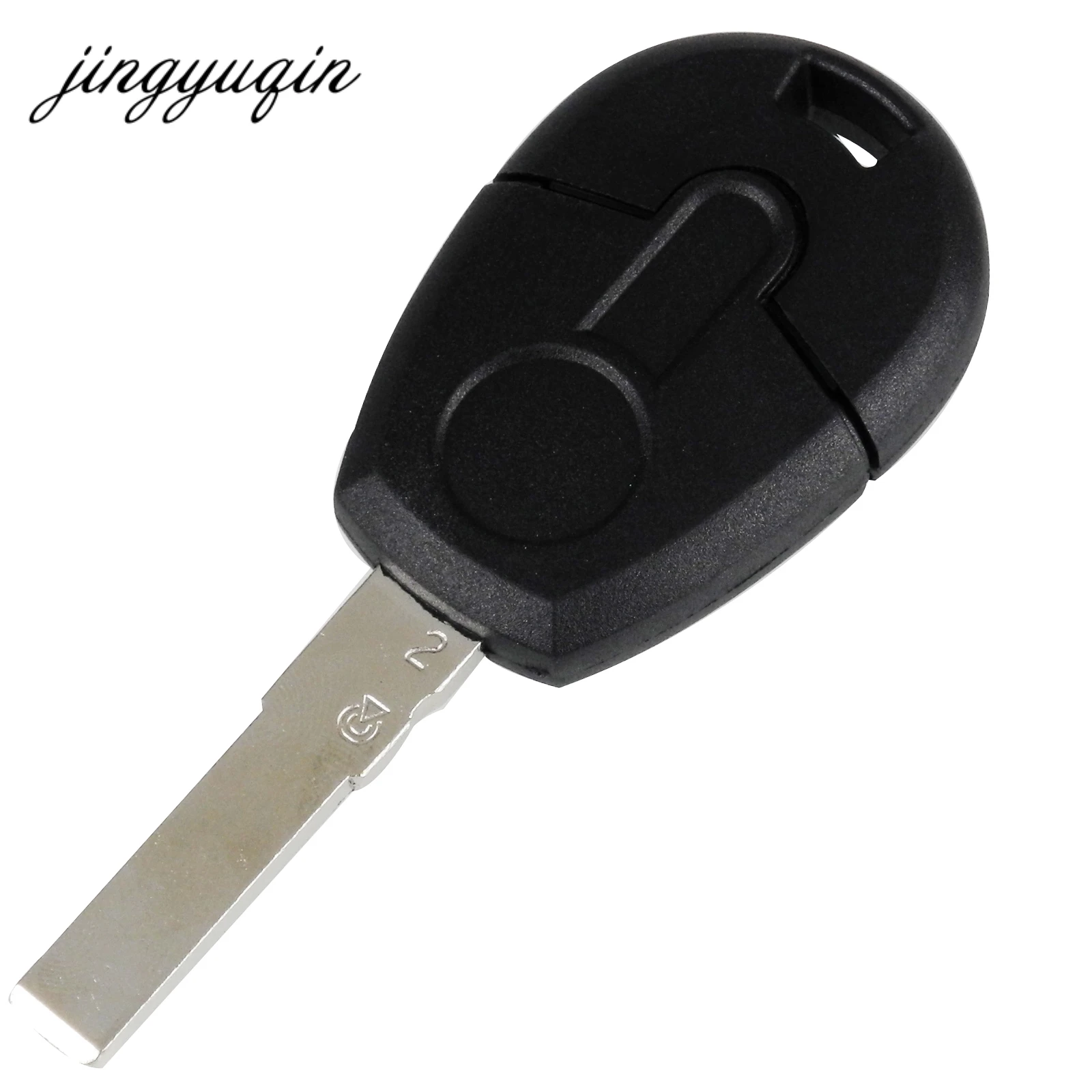 

jingyuqin Transponder Car Key Shell Case For Fiat With SIP22 Uncut Blade Fob Key Cover