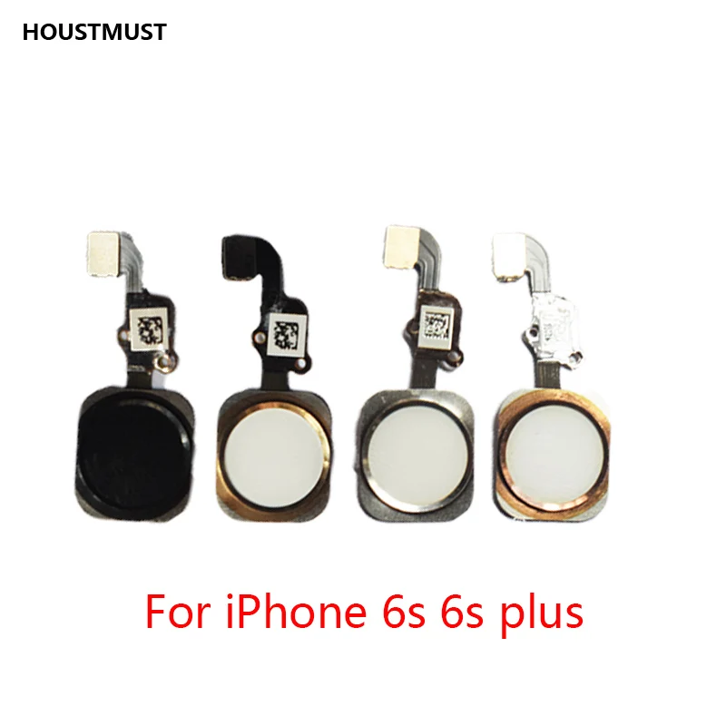 HOUSTMUST 1 шт. Кнопка основного меню с гибким кабелем для iPhone 5 5C 5S 6 6plus 6s Plus, 7, 7 plus, с кнопкой домой гибкий в сборе