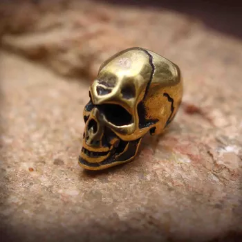 

Brass Skull Personality Knife Pendant Umbrella Rope Umbrella Fall DIY Handmade Accessories Gifts EDC Paracord Beads
