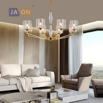 

led e27 Postmodern Alloy Glass Crystal Golden LED Lamp LED Light.Pendant Lights.Pendant Lamp.Pendant light For Dinning Room