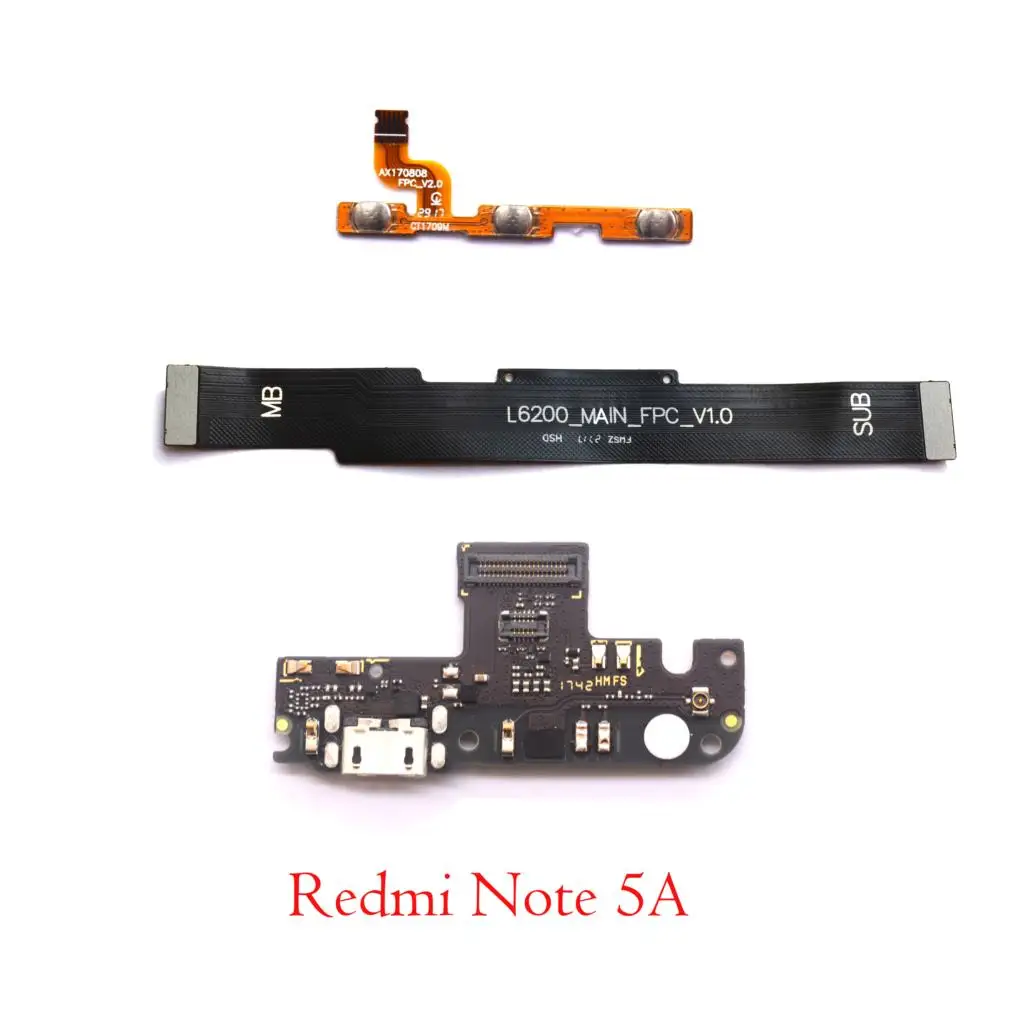 Блок питания материнская плата USB порт для зарядки шлейф микрофон Xiaomi Redmi Note 5A