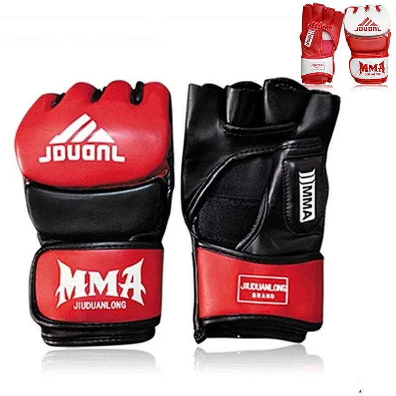 New Fright MMA gloves half finger kick Boxing glove muay thai Taekwondo