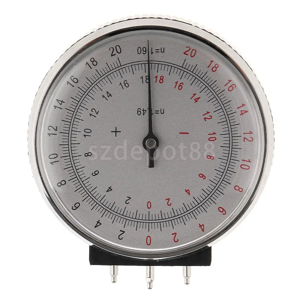  Metal Professional Ophthalmic Lens Clock Base Curve Optician Lens Curvature Measure Gauge + Box Case for Eyeglasses Stores
