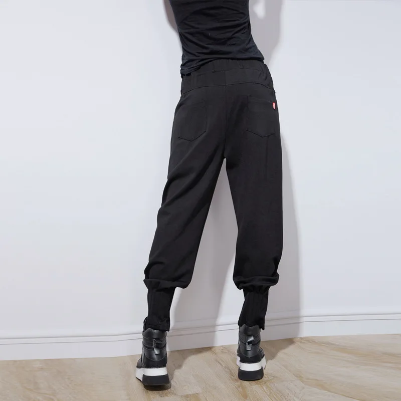 Skup Stacja europejska 2016 jesienią i zimą trend europejski pasek dekoracyjny osobowości mody rozrywka Baggy spodnie haremowe