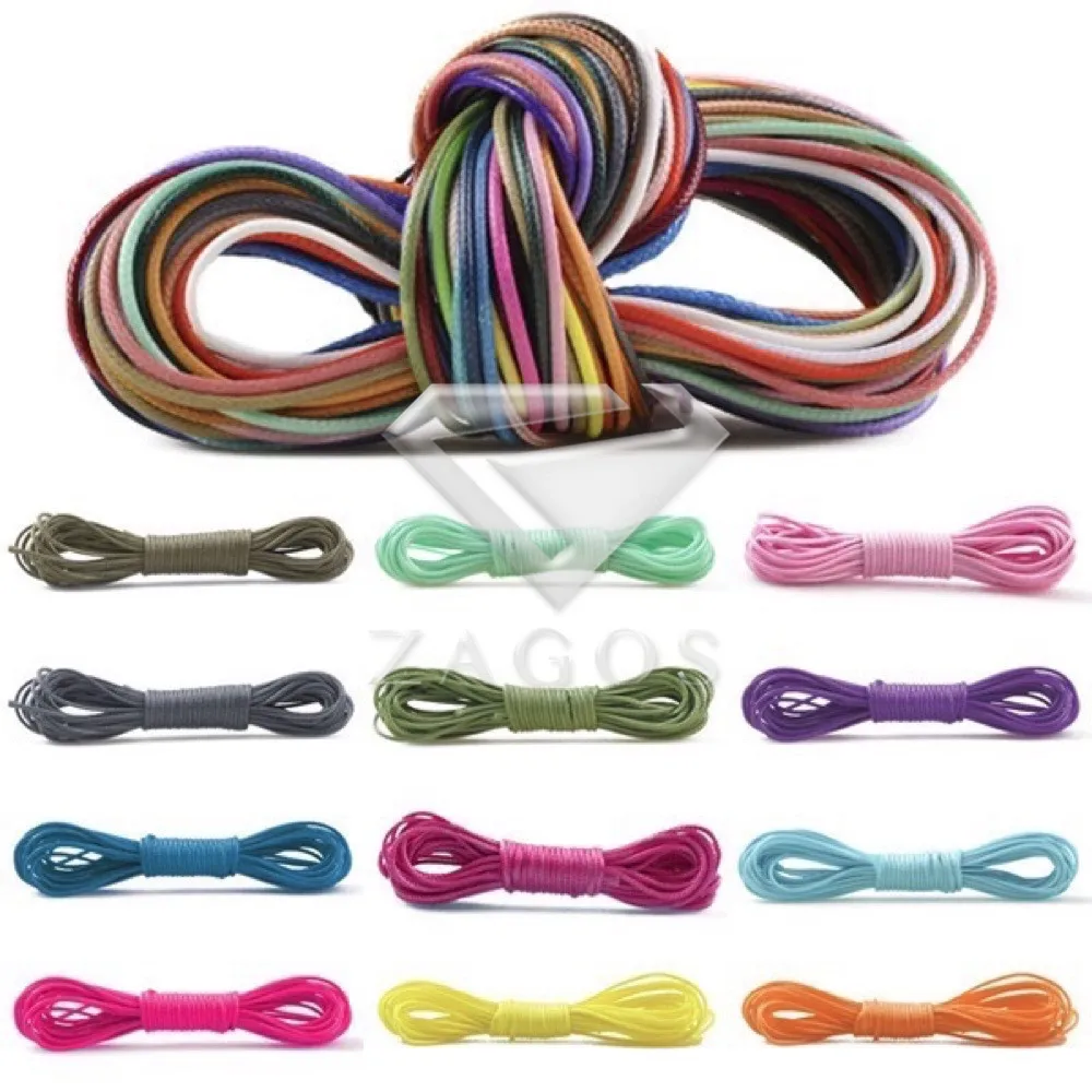 

5/39m 3mm 39 Color Environmental Korean non-Waxed Polyester Necklace Bracelet Cord Thread Jewelry DIY Craft Accessories TC0111