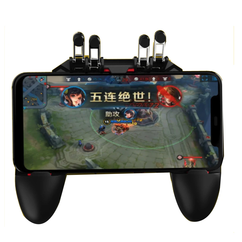  Original AK66 Six Finger Mobile Game Controller Shooting Free Fire Key Button Gamepad Joystick Game