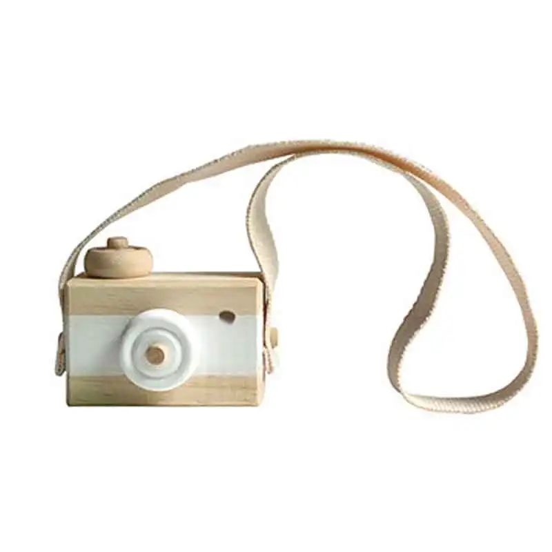 Cute Nordic Hanging Wooden Camera Toys Kids Toys Gift 9.5X6X3cm Room Decor Furnishing Articles Christmas Gift Wooden Toy 10