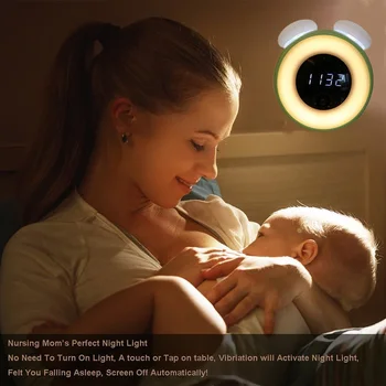 

New Style Sensor Alarm Clock Desk Lamp Energy Saving LED Light For Charging Light Nightlight