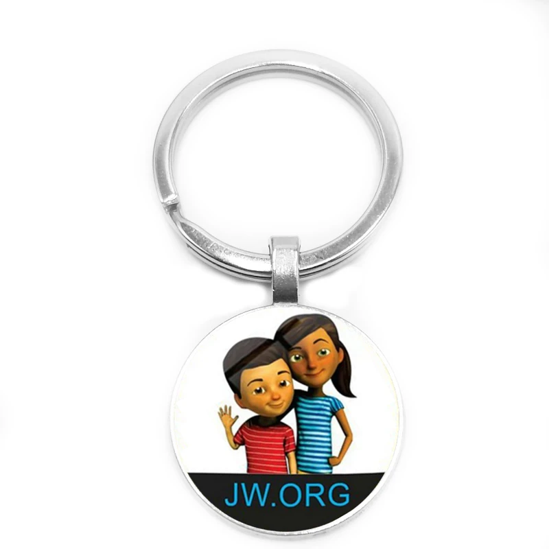 Новинка 2019 модный JW. ORG брелок Яркий Кабошон стеклянный мужские и женские друзья
