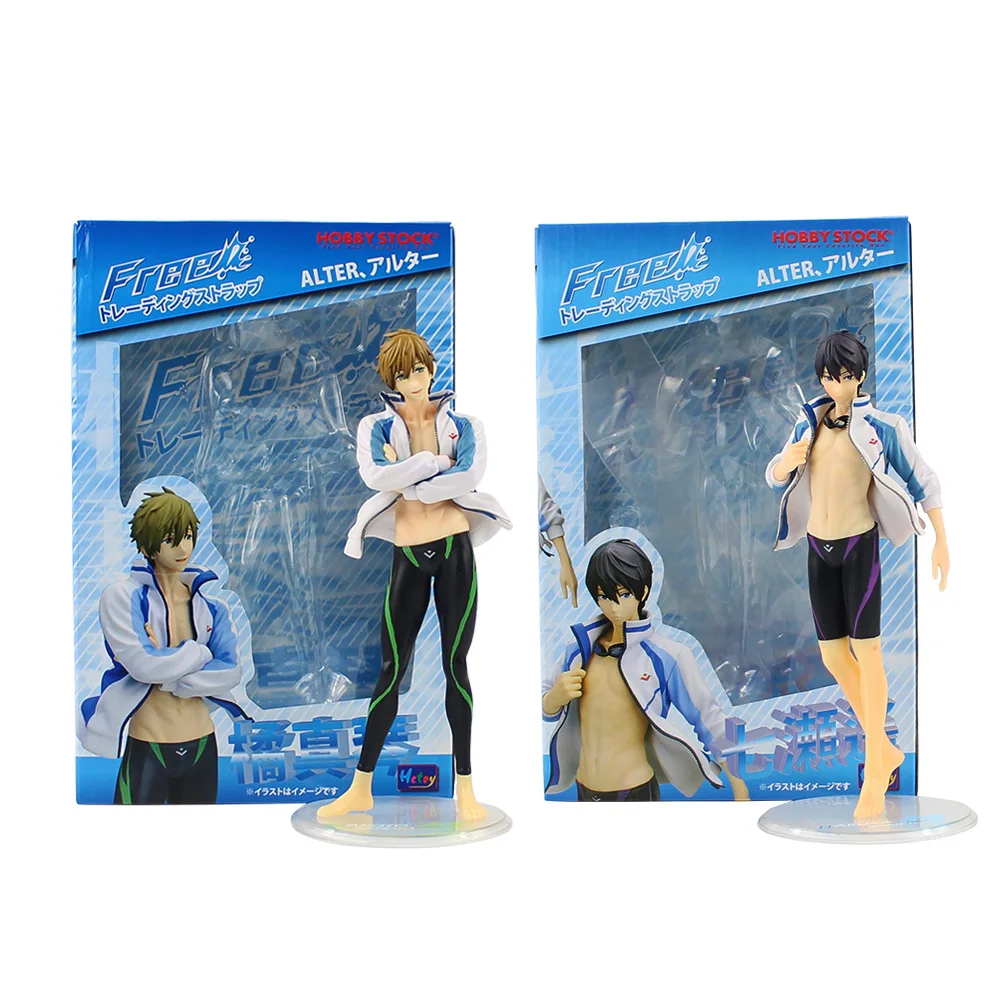 

Anime Free! Nanase Haruka Tachibana Makoto Action Figure Iwatobi Alter Swimming Handsome Boy Model Toys
