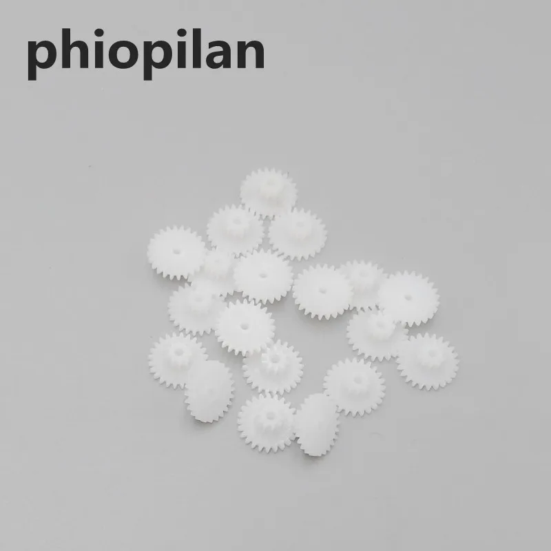 PHIOPILAN 0 5 Модуль 24T 10T 2410-2A 2A пластиковая двойная апертура шестерни 1 95 мм коробка