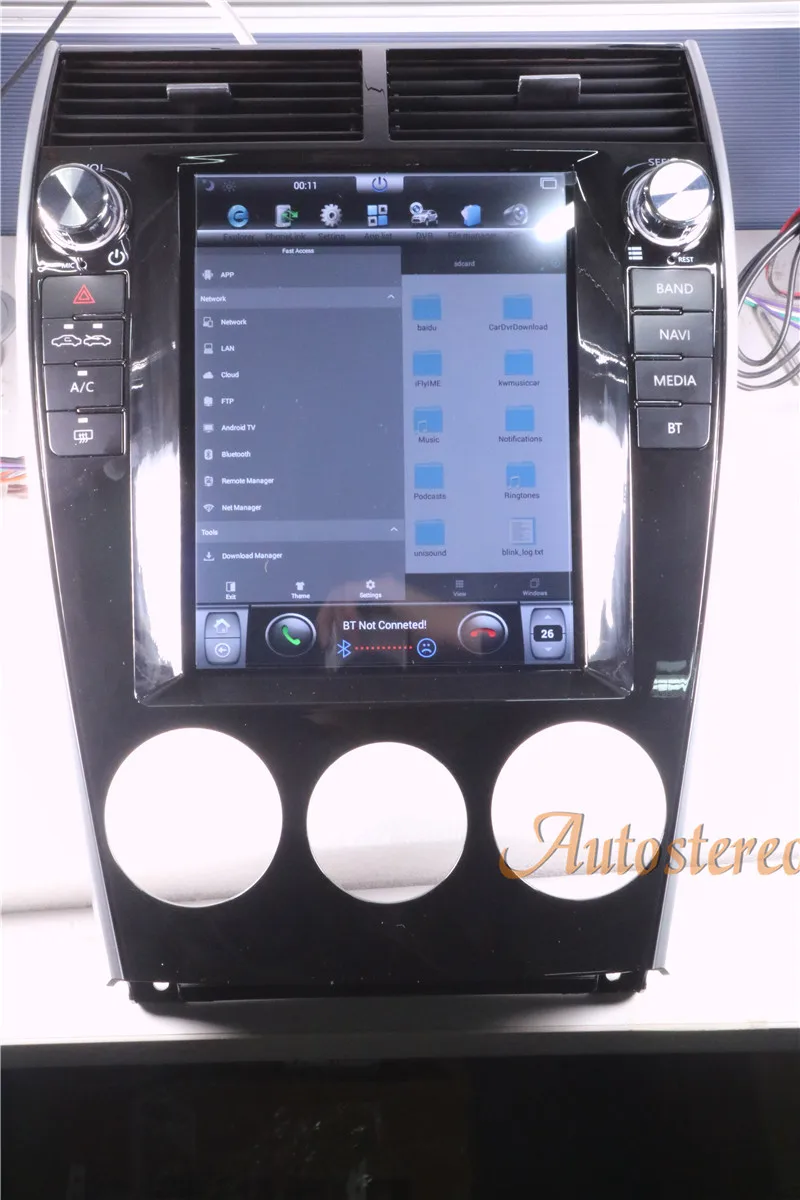 Flash Deal Android 7.1 Tesla style Car no DVD Player GPS Navigation For Mazda6 2002-2008 radio tape recorder stereo headunit multimedia IPS 24