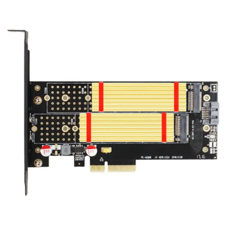 1 комплект PCI Express PCI-E 3,0X4 к NVMe M.2 M ключ NGFF SSD PCIE M2 Riser Card адаптер Поддержка 2230-2280 размера