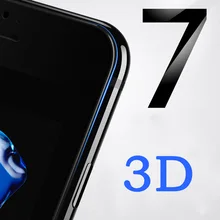 For Iphone 7 7 Plus 3D Full Cover Coverage Screen Protector Real Tempered Glass For Iphone7 7Plus Tempered Glass