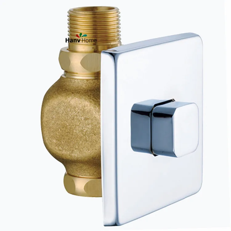 Toilet Flush Valve Manual Bathroom Stool Brass Valve Self closing Flush