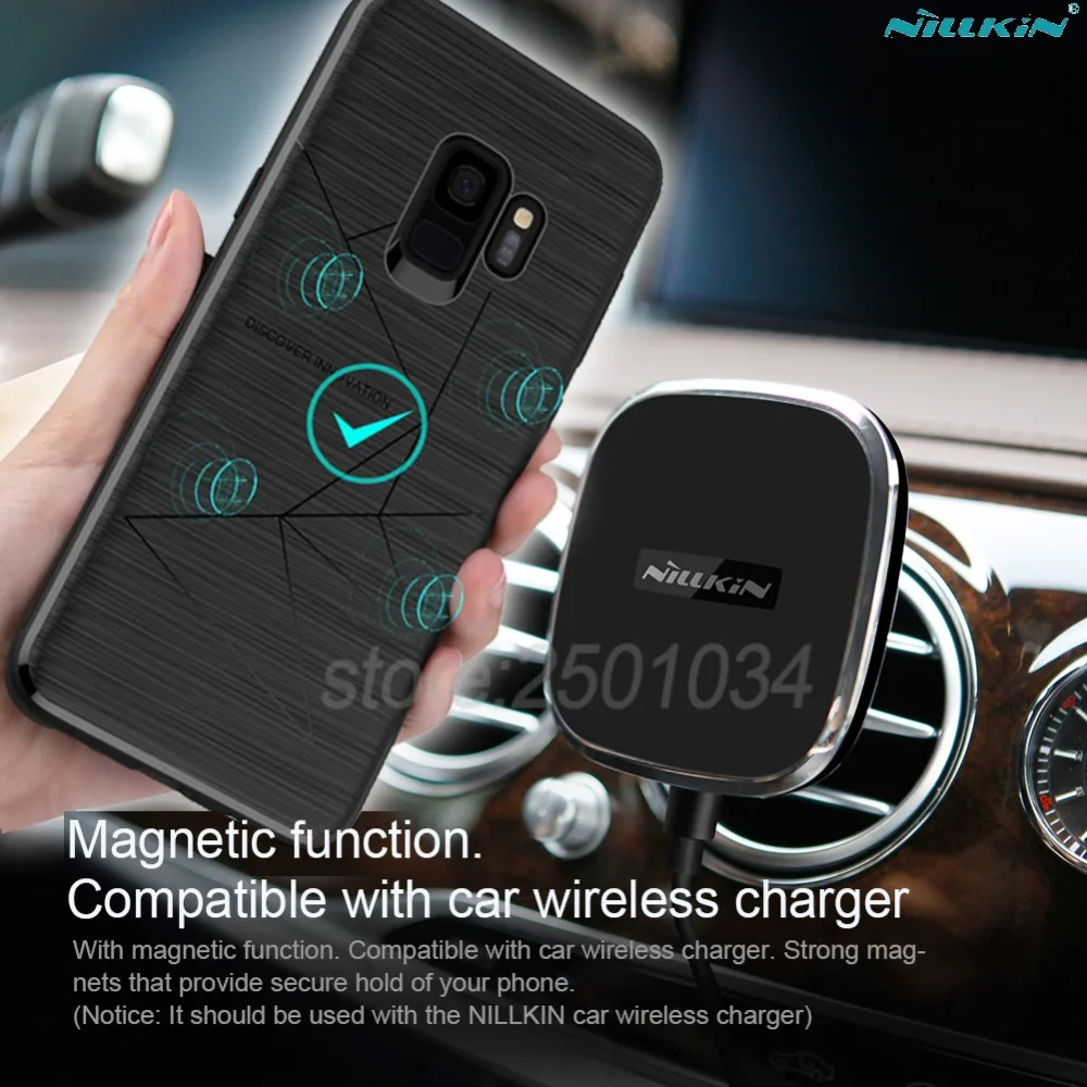 

NILLKIN Magnetic Case for Samsung Galaxy S8 S9 S10 Plus Case S10+ Cover Fit Nillkin Car Wireless Charger