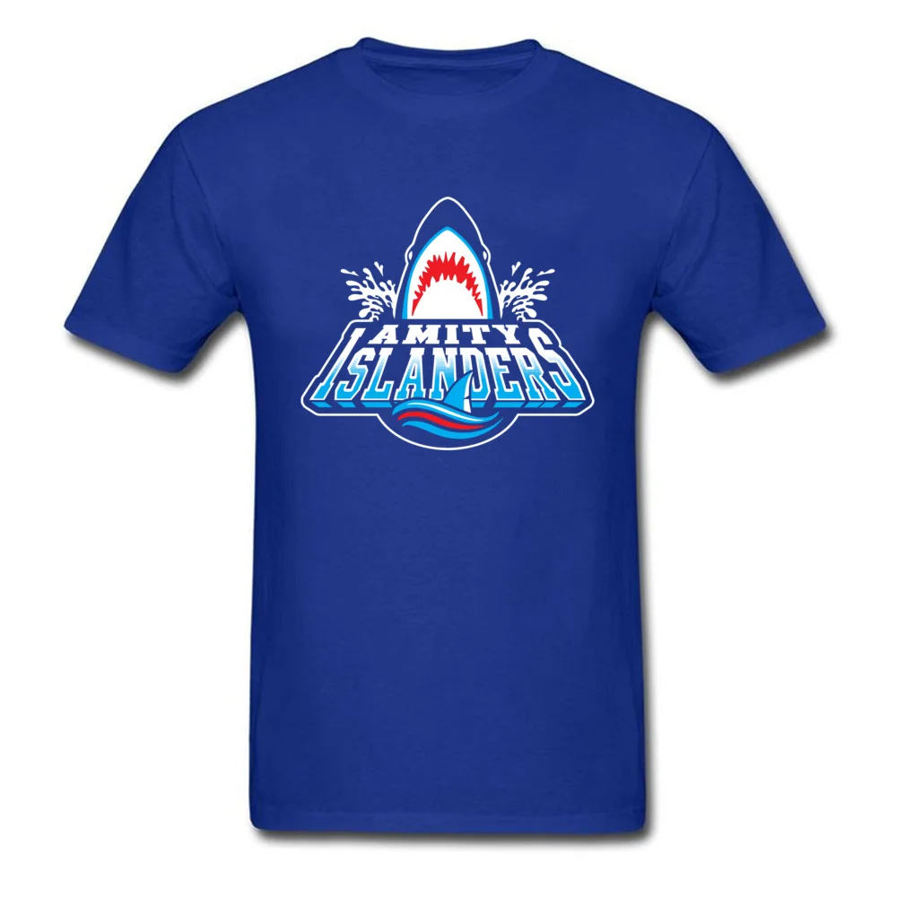 Oversized amity islanders 7023 Gift T-Shirt Crew Neck Cotton Fabric Mens Tops T Shirt Short Sleeve Tee Shirts Thanksgiving Day amity islanders 7023 blue