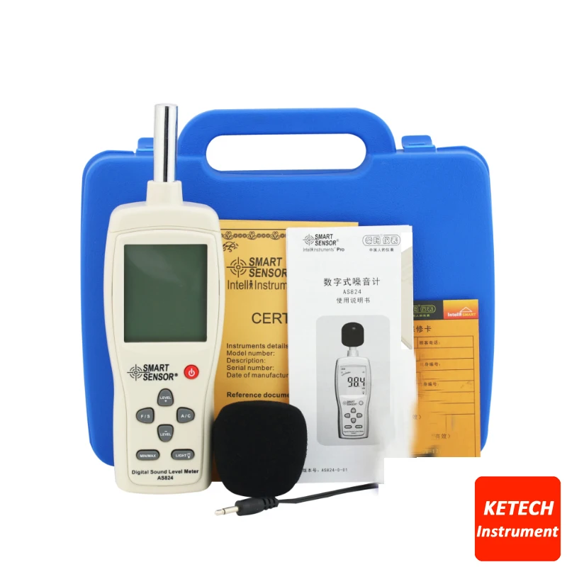 

AS824 Handheld Sound Level Meter Noise Meter
