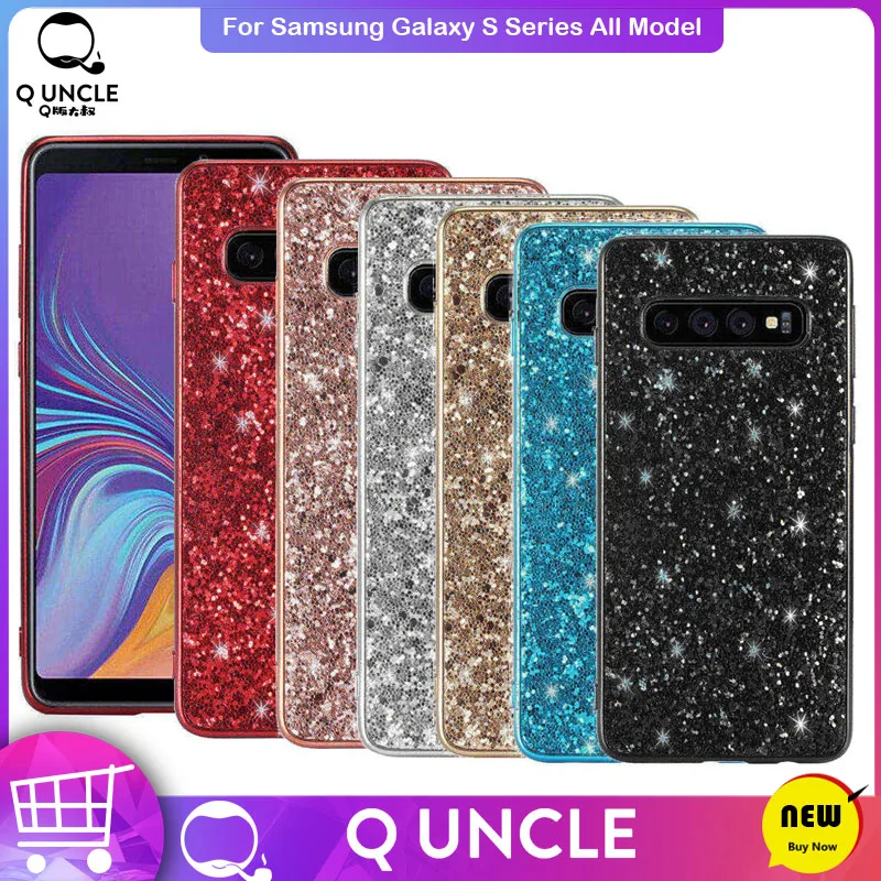 

Bling Case For Samsung Galaxy S10 Plus S10 E S10e S9 S8 S7 S6 Soft TPU Shinning Back Cover For Samsung S 10 S9 S8 Plus Carcasa