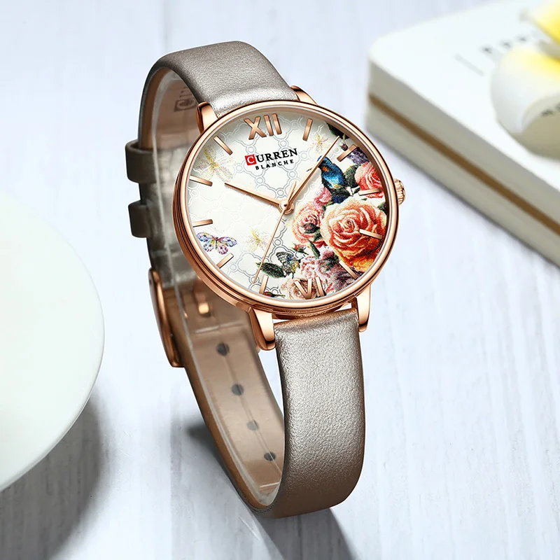 

Curren Ladies Watches Top Brand Luxury Women's Wristwatch Ultra Thin Stainless Steel Women Watches Waterproof Woman Wristwatch