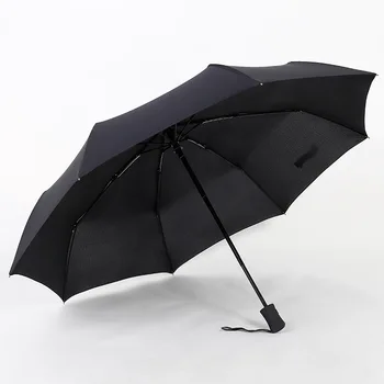 

New Durable Umbrella Automatic Three Fold Large Anti-wind Umbrella Aince The Opening 8K Bone Clear Umbrella Gift Umbrella