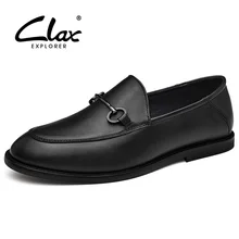 CLAX/мужская кожаная обувь; натуральная кожа; коллекция года; Летняя мужская обувь; лоферы; слипоны; дизайнерские мужские мокасины