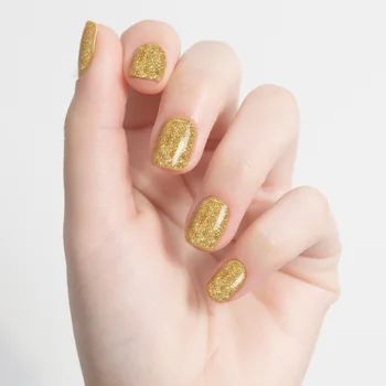 

NEW 1 Pcs Sequin UV LED Gel Polish Soak Off Nail Art Golden UV Gel Varnish