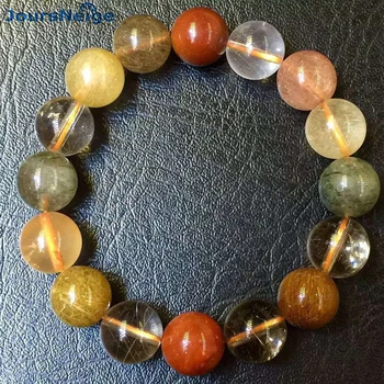 

Color Hair Natural Crystal Bracelets Beads 12mm Help business Lucky for Men Women Women Korean Style Crystal Bracelet Jewelry