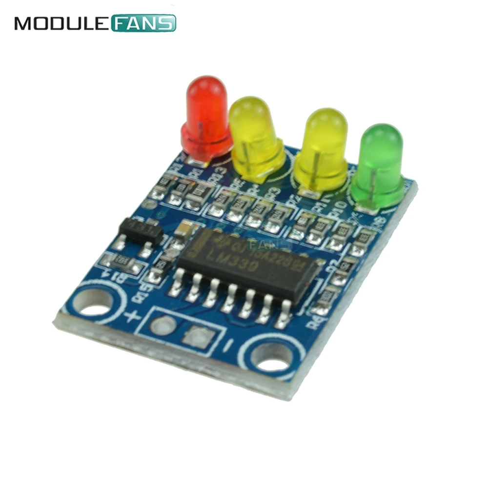 Индикатор заряда батареи 12 В 4 светодиода для Arduino|Интегральные схемы| |