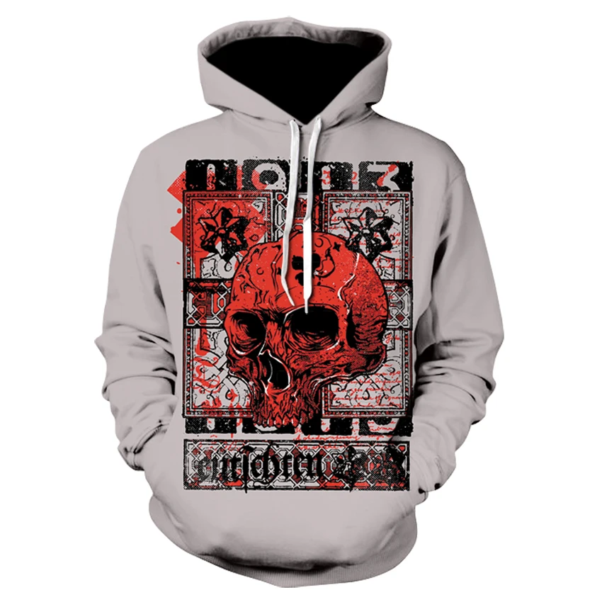 Colorful Skull Printed Hoodies Men Women Sweatshirts 3D Novelty ...