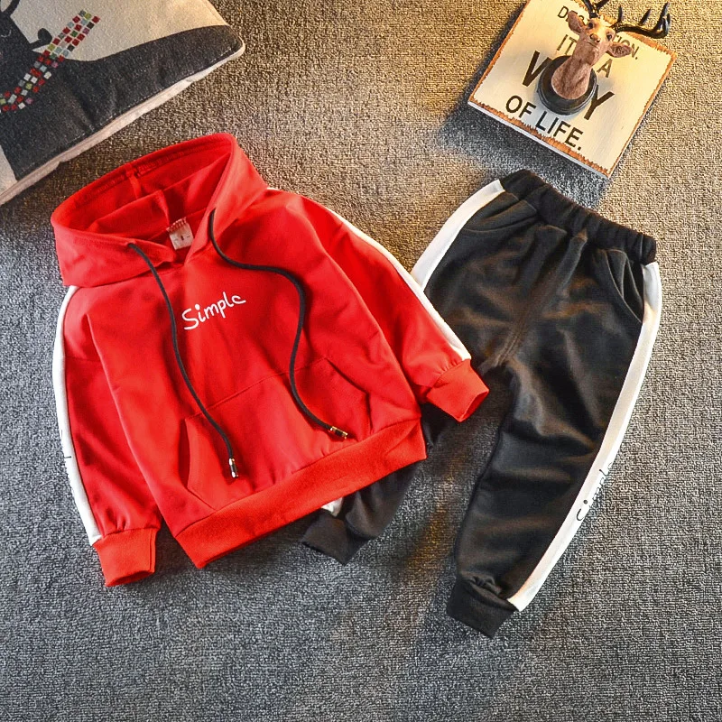 2019 Autumn Baby Boys Clothing Sets Fashion Girls Hooded Sweatshirt And Pants Suit Children Clothing Tracksuit Kids Clothes Set (6)