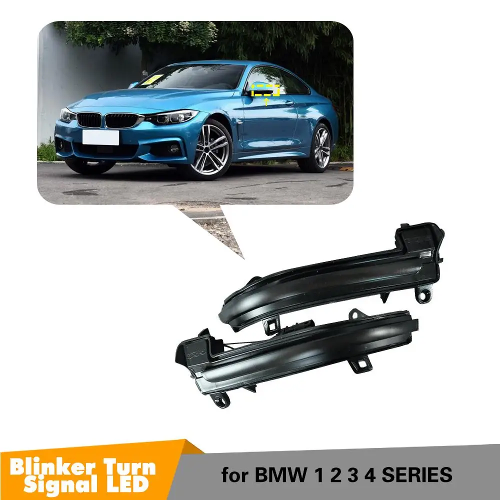 

Dynamic Turn Signal LED Rearview Mirror Indicator Blinker Light For BMW 1 2 3 4 Series X1 F20 F21 F22 F23 F30 F31 F34 F32 E84 i3