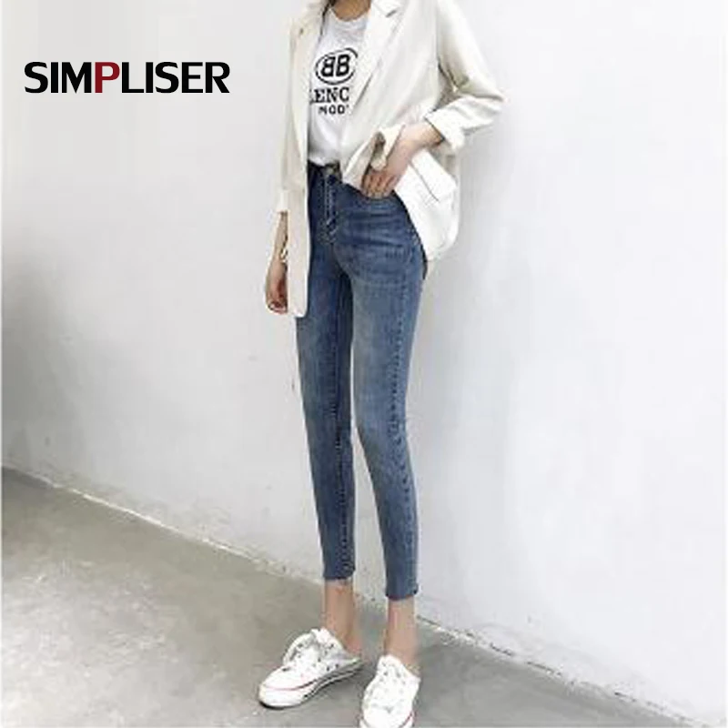 Ankle Length Women Jeans Pencil Pants 2019 New Female Capri Trousers Denim Blue Femme Retro Jeans Plus Size Ladies Jeans Legging Ankle Length Women Jeans Pencil Pants 2019 New Female Capri Trousers Denim Blue Femme Retro Jeans Plus Size Ladies Jeans Legging