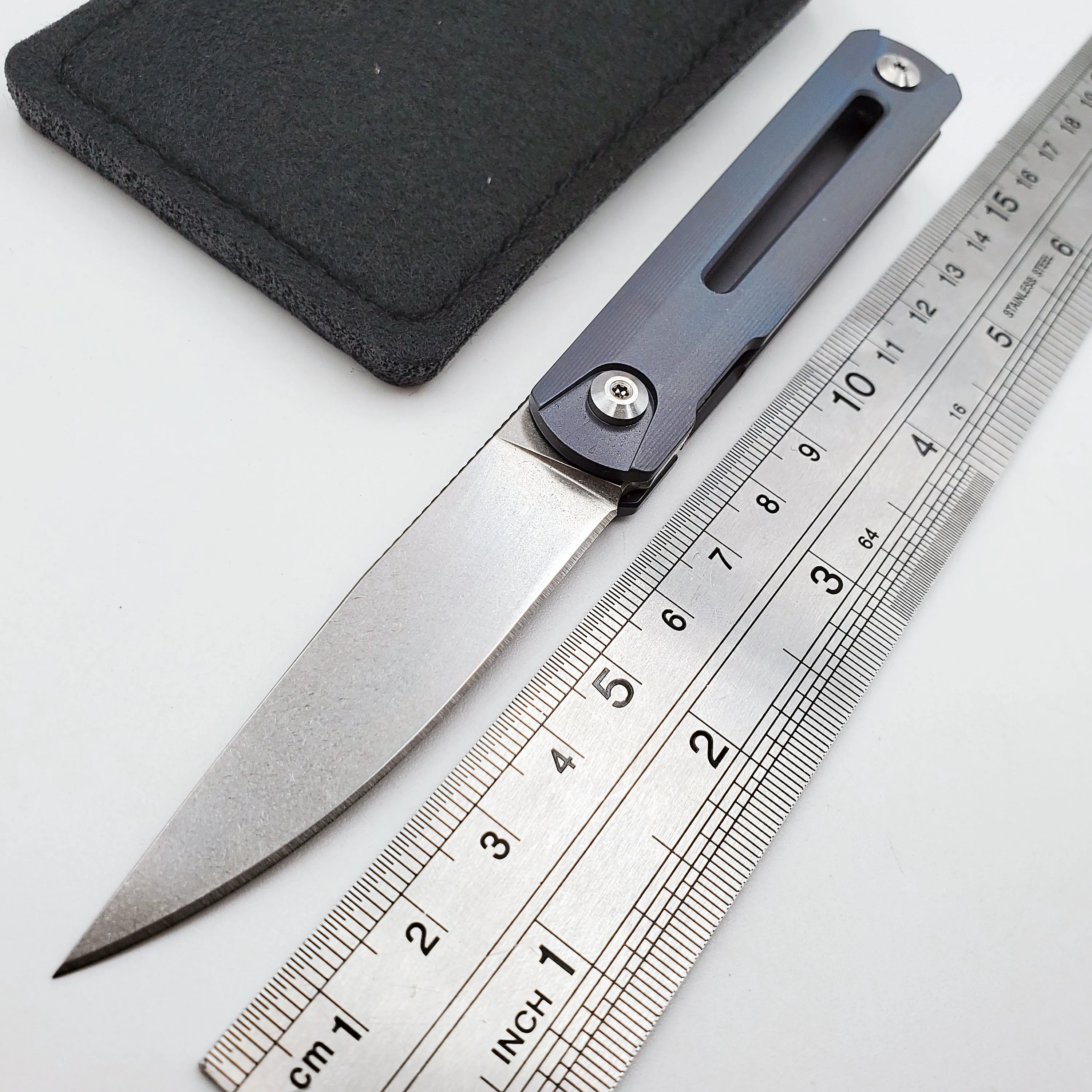 

JSSQ S35VN Blade Folding Knife Titanium Handle Pocket Knives Outdoor Survival Hunting Combat Knife Camping EDC Tools
