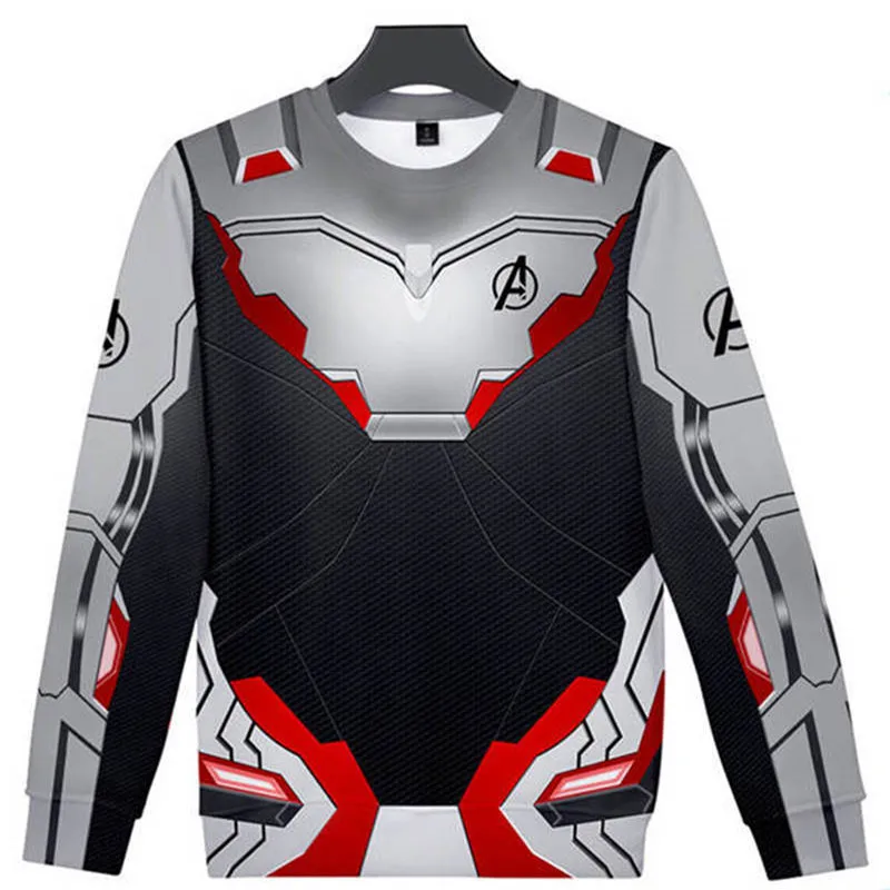 Men Women Hoodie 2019 Avengers Endgame Realm Cosplay Hoodies 3D Pullover Sweatshirt Quantum Realm Superhero Jacket Sweatshirts