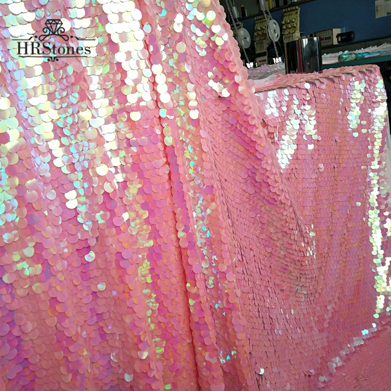 

18mm Rainbow Teardrop Large Bright Fabric Cloth Laser Shooting Background Cloth Lace Wedding Fabric