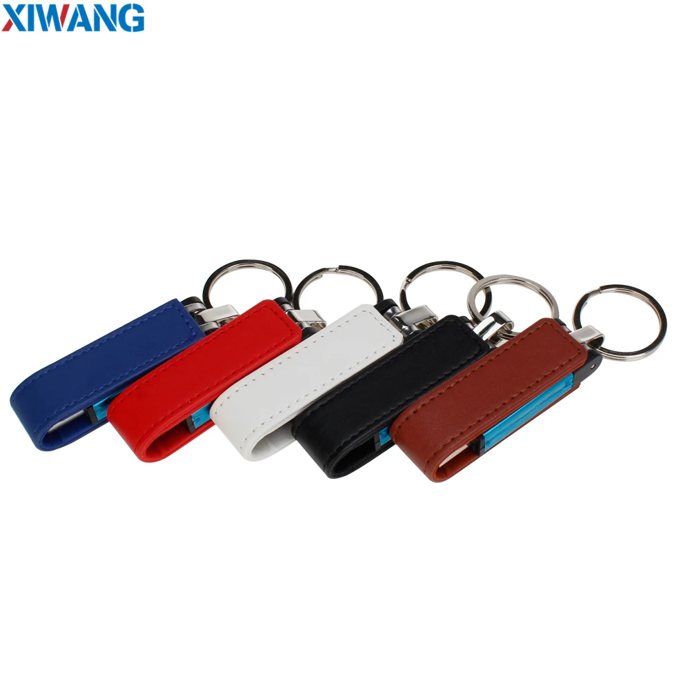 

New USB Flash Drive 16GB 32GB Metallic leather pen drive 128GB 64GB 8GB USB 2.0 pendrive waterproof flash memory stick u disk