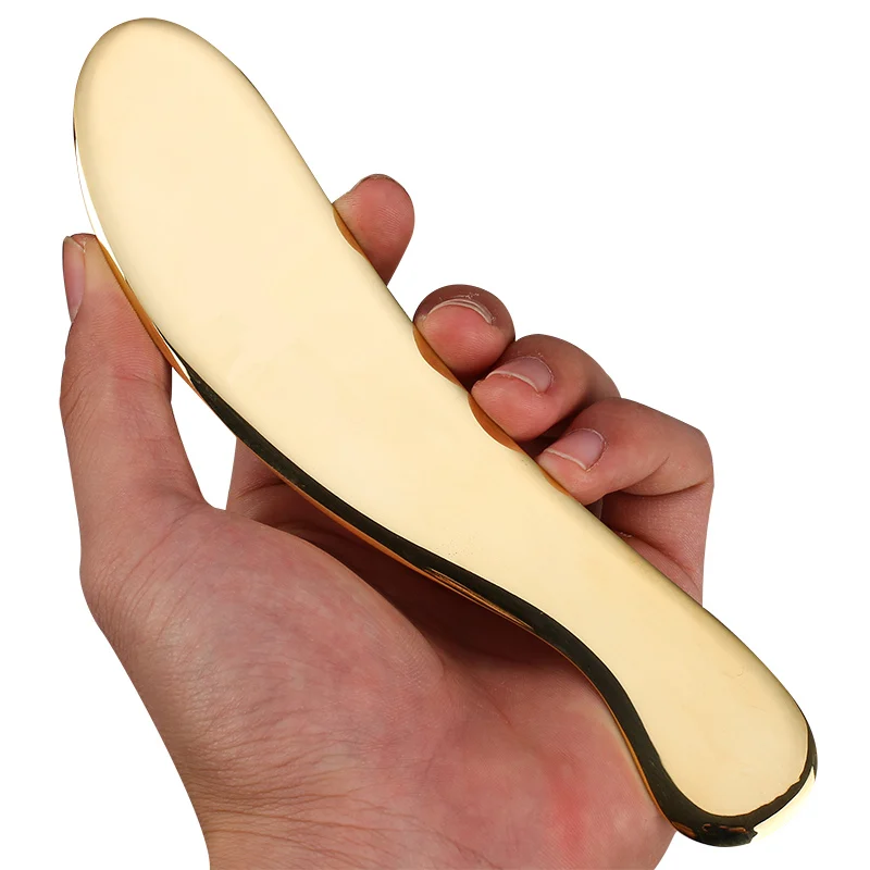 Medical Grade Copper Gua Sha Guasha Scrapers Acupuncture Massage Stainless Steel Metal Plate