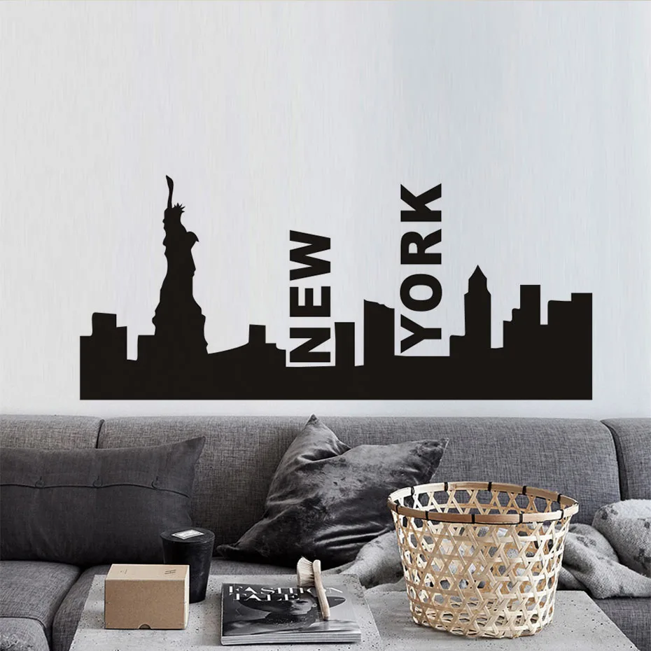 City Landscape Wall Decal Removable Wallpaper for room decor New York