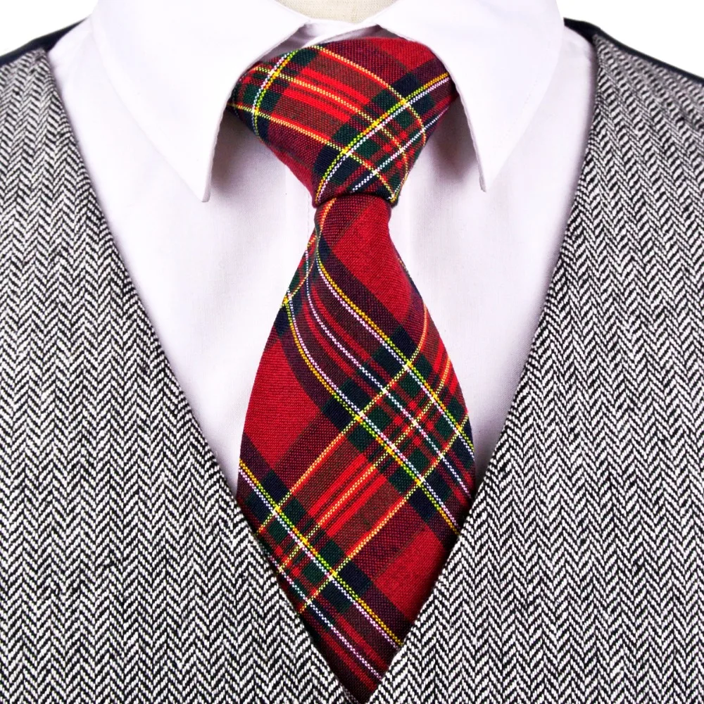 mens tartan plaid ties