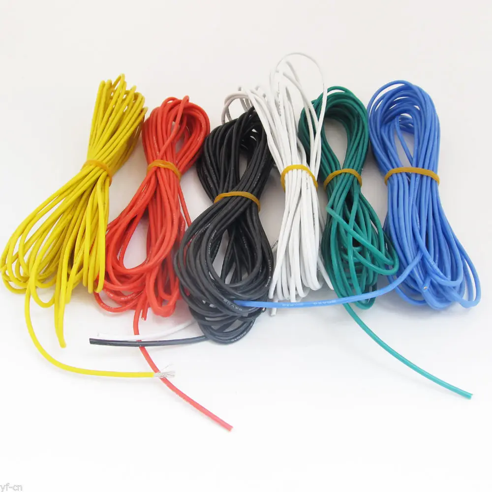 1 М/3.3ft 20AWG Мягкие Силиконовые Провода Луженая Медь RC Электронный Кабель |