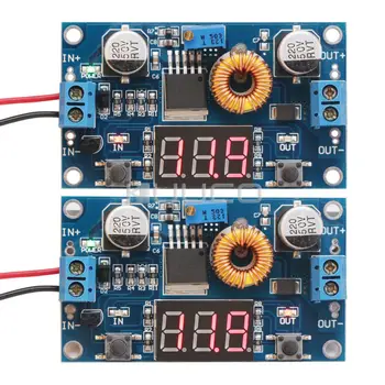 

DC Buck Converter DC 4.0 ~ 38V to 1.25V ~ 36V 5A 75W Adjustable Voltage Regulator/Adapter/ Driver Module + Voltmeter