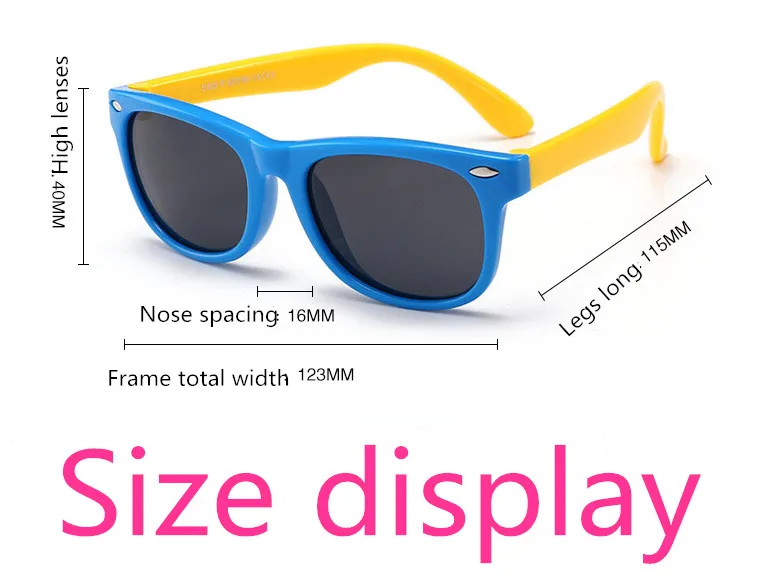 ASUOP 2019 new silicone polarized children's sunglasses UV400 square men and women kids glasses brand designer soft sunglasses (7)