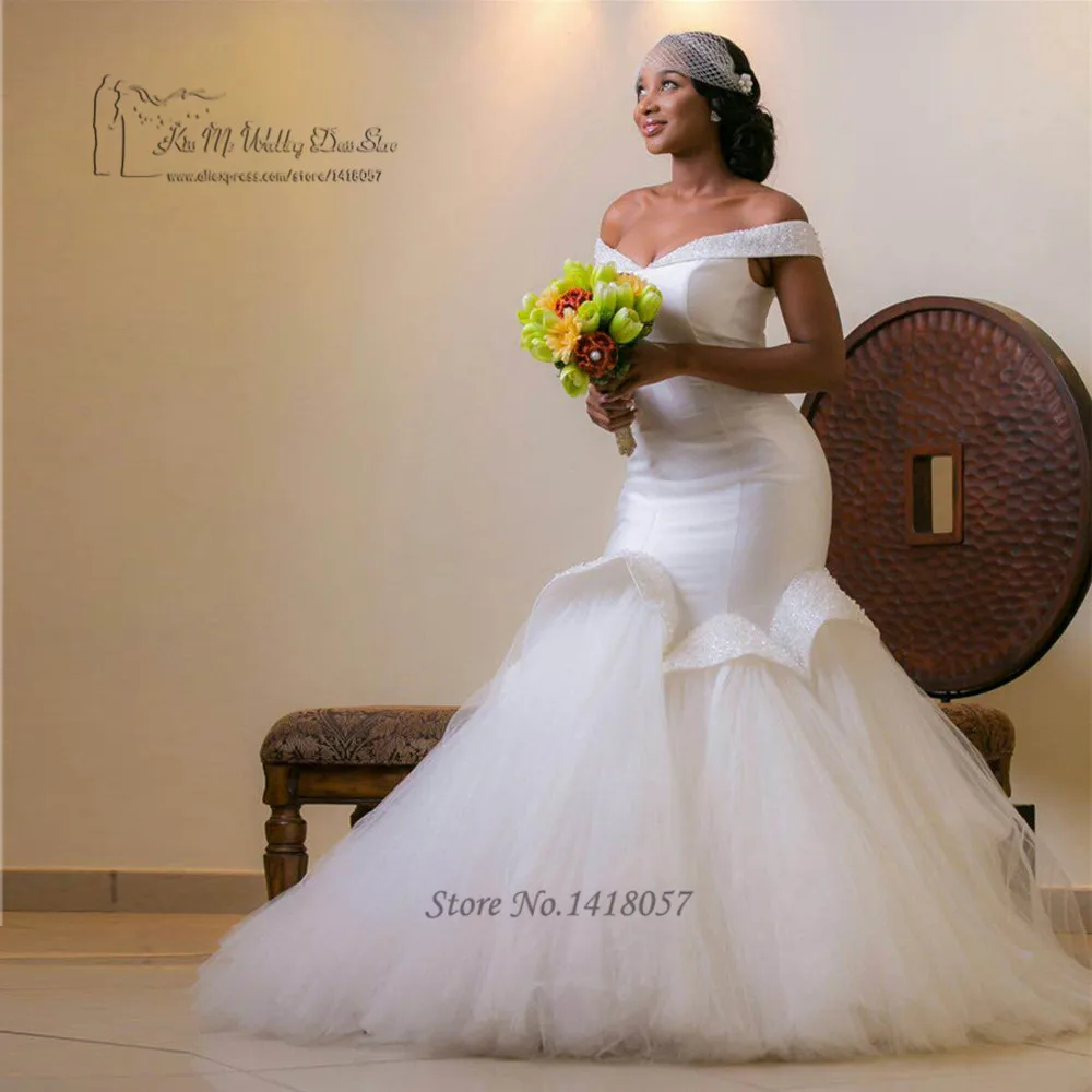 12252 25 De Réductionmariage Sexy Africaine Sirène Robes De Mariée 2017 Perlée Grande Taille Robe De Mariée Turquie Robes De Mariée Robe De Noiva