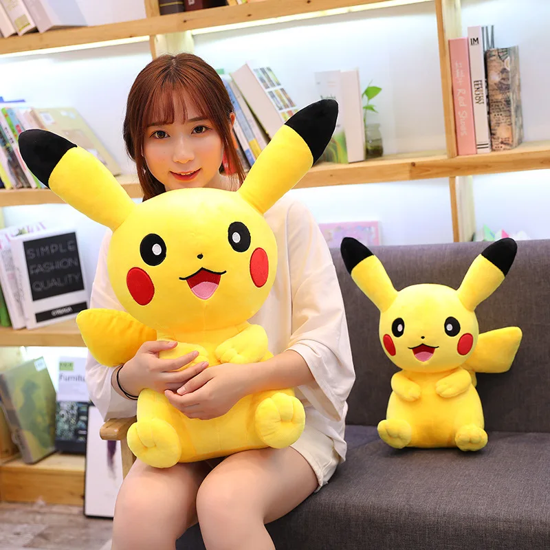 28-65cm Pikachu Plush Toys Cotton Cute Cartoon Soft Pillow Birthday Xmas Gift for Kid girl Playmate Baby Sleep Partner